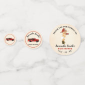 ベビー消防士来の赤ちゃんシャワーありがとう コンフェッティ (裏面)