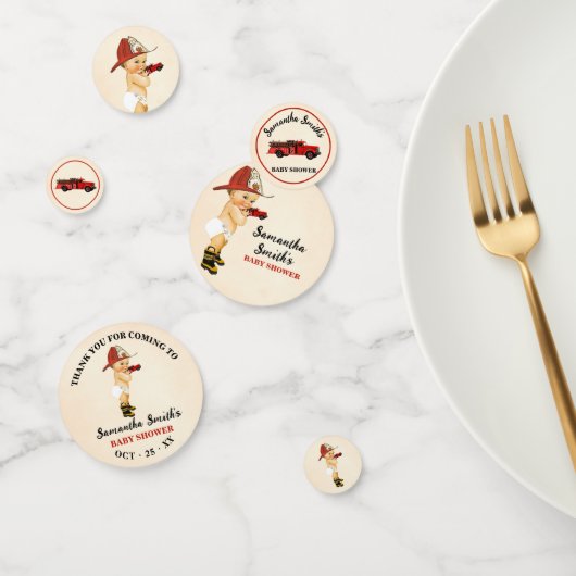 ベビー消防士来の赤ちゃんシャワーありがとう コンフェッティ (グループ)