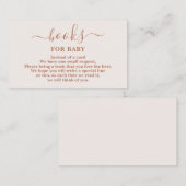 ベビー淡い色のガールカード用ミニマリストピンクブック エンクロージャーカード (正面/裏面)