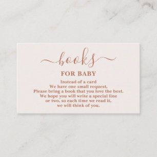 ベビー淡い色のガールカード用ミニマリストピンクブック エンクロージャーカード