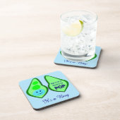 ベビー準備ポップ・アートのB性別リビール飲料用コースター コースター (右側)