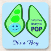 ベビー準備ポップ・アートのB性別リビール飲料用コースター コースター (正面)