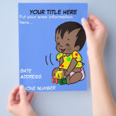 ベビー漫画をパーソナライズ – Flyer チラシ (手)