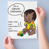 ベビー漫画をパーソナライズ – Flyer チラシ (手)