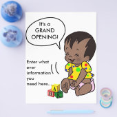 ベビー漫画をパーソナライズ – Flyer チラシ (シングル)