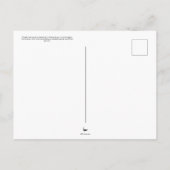 ベビー灰色のリスは木のポストクロッシング ポストカード (裏面)