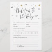 ベビー灰色男女兼用金ゴールド星の予測 (正面)