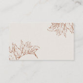 ベビー焼エレガントオレンジ植物学用の書籍 エンクロージャーカード (裏面)