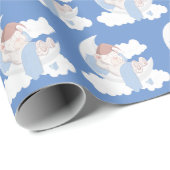 ベビー熊が月に眠る ラッピングペーパー (ロールコーナー)