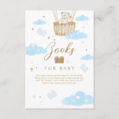 ベビー熱気球テディベアブルー用の本 エンクロージャーカード (正面)