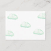 ベビー熱気球ベビーシャワー用の本 エンクロージャーカード (裏面)