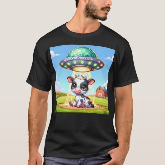 ベビー牛が誘拐された Tシャツ (正面)