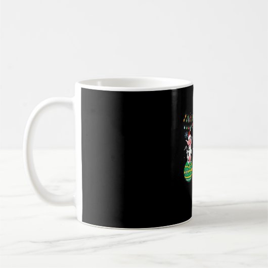 ベビー牛のクリスマス コーヒーマグカップ (左)