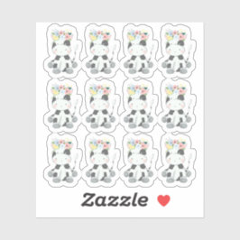 ベビー牛のフローラクラウン子供部屋スクラップブックシート シール