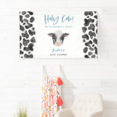 ベビー牛の赤ちゃんシャワーバナー 横断幕 (インサイチュ)