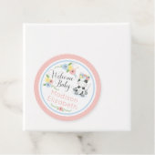 ベビー牛フローラふくらはぎウェルカムベビーシャワーパーティー フェイバータグ (インサイチュ)