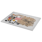 ベビー牛素朴茶 カッティングボード (角)