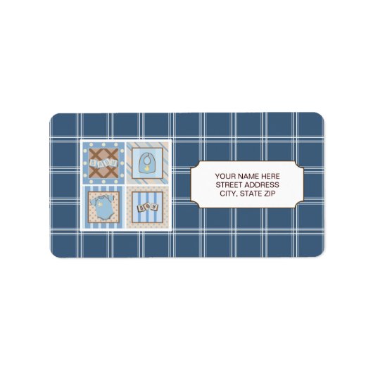 ベビー物住所 シール (正面)