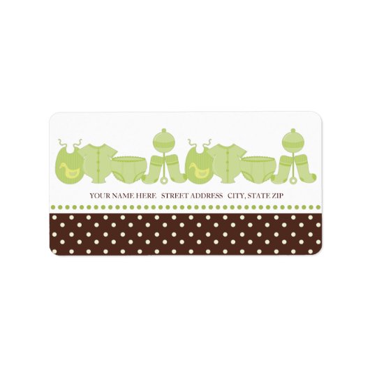 ベビー物住所 シール (正面)