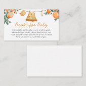 ベビー物干しオレンジフルーツブックスベビー エンクロージャーカード (正面/裏面)