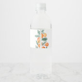 ベビー物干しオレンジフルーツ赤ちゃんシャワー ペットボトルラベル (裏面)