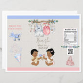 ベビー物干しジェンダーリビールチップバッグ (正面/裏面)