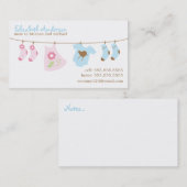 ベビー物干しママ呼び出しカード コーリングカード (正面/裏面)