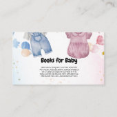 ベビー物干し用ベビーシャワー予約リクエスト エンクロージャーカード (正面)