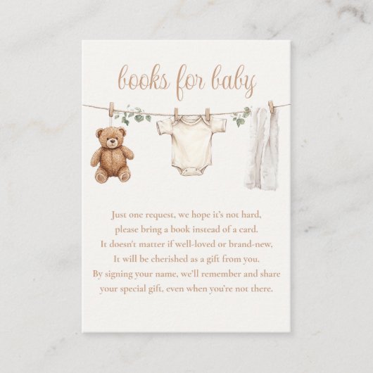 ベビー物干し用ベビーシャワー エンクロージャーカード (正面)