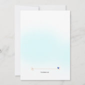 ベビー物干し線妊娠告知 案内状 (裏面)