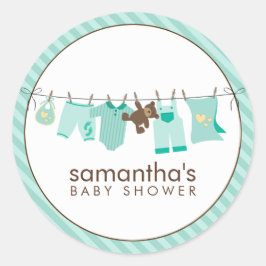 ベビー物干し線{green} ラウンドシール