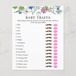 ベビー特性 |赤ちゃんシャワーゲーム