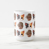 ベビー犬の夫おもしろい顔最高の親への贈り物 モーフィングマグカップ (中央)