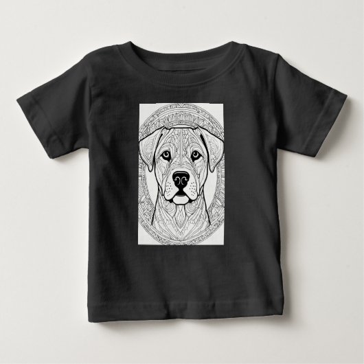 ベビー犬 ベビーTシャツ (正面)