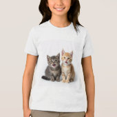 ベビー猫キッズtシャツ トライブレンドＴシャツ (正面)