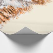 ベビー猫ラッピング紙 – お使いのカラー – 文字 ラッピングペーパー (角)