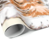 ベビー猫ラッピング紙 – お使いのカラー – 文字 ラッピングペーパー (ロールコーナー)