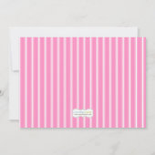 ベビー猫誕生日パーティーの招待 招待状 (裏面)