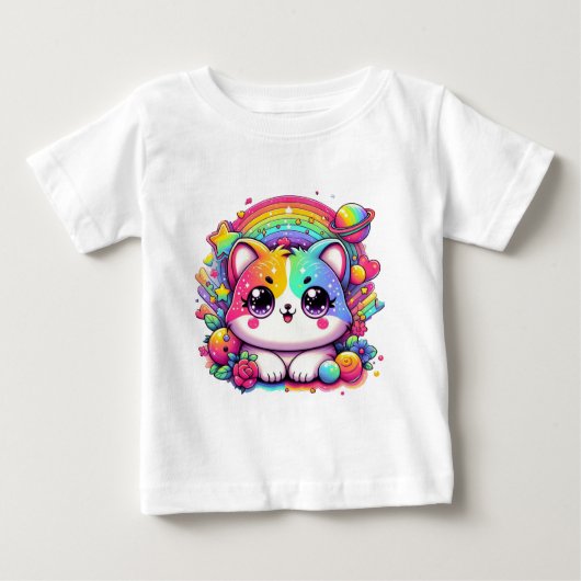 ベビー猫4 ベビーTシャツ (正面)