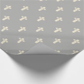 ベビー献身クリーム&グレークロス ラッピングペーパー (コーナー)