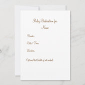 ベビー献身招待状 – 青(クロス付き/リブ付き) 招待状 (裏面)