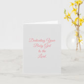 ベビー献身 カード (黄色い花)