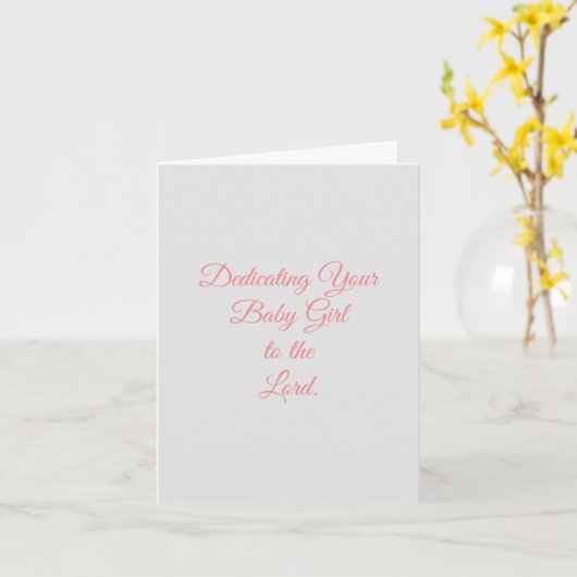 ベビー献身 カード (黄色い花)