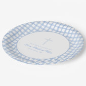 ベビー献身・洗礼お祝いプレート ペーパープレート (アングル)