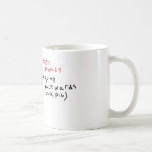 ベビー猿(ブタで後方に乗っている) コーヒーマグカップ