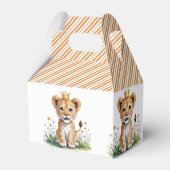 ベビー王室のライオン1st.誕生日パーティー フェイバーボックス (裏面サイド)