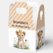 ベビー王室のライオン1st.誕生日パーティー フェイバーボックス (オープン)