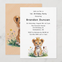 ベビー王室のライオン1st.誕生日パーティー