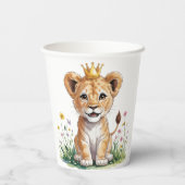 ベビー王室のライオン1st.誕生日パーティー 紙コップ (裏面)