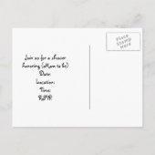 ベビー玩具シャワー/ベビースシャワー招待状 インビテーションポストカード (裏面)